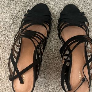 Strappy black Halogen Heel - size 11